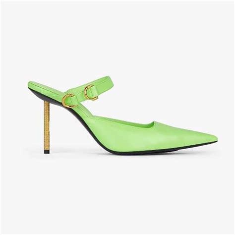 givenchy leather slingback slippers|Voyou slingbacks in leather .